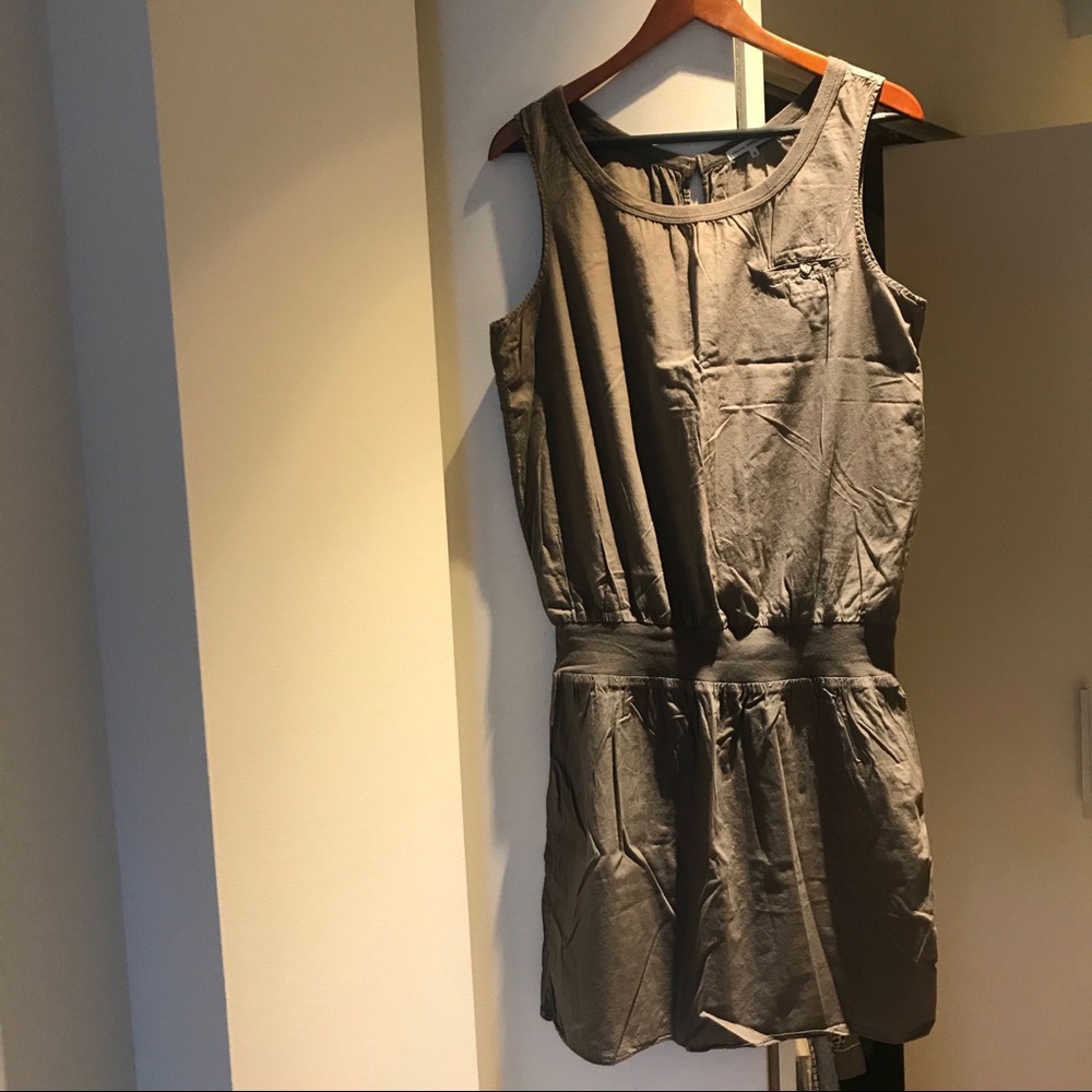 James Perse light brown / tan cotton dress